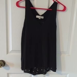 LOFT Black Sleeveless Women's Top